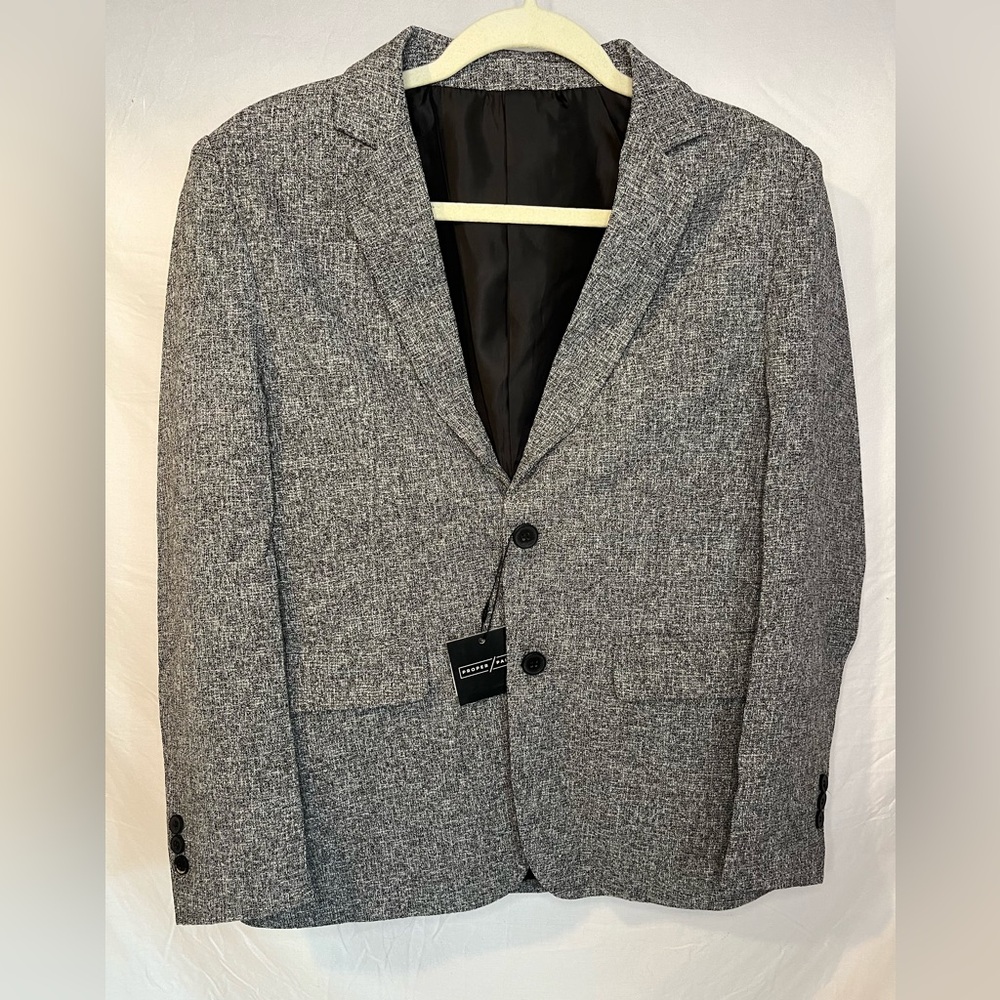 Proper Pair Textured Blazer Grey Size XS